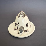 Spooky Ceramic Mouse House Cone Incense Burner #1