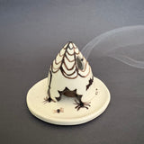 Spooky Ceramic Mouse House Cone Incense Burner #2