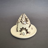 Spooky Ceramic Mouse House Cone Incense Burner #2